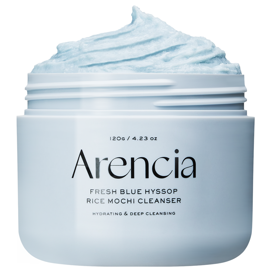 Arencia Fresh Blue Hyssop Rice Mochi Cleanser 120g – product packshot