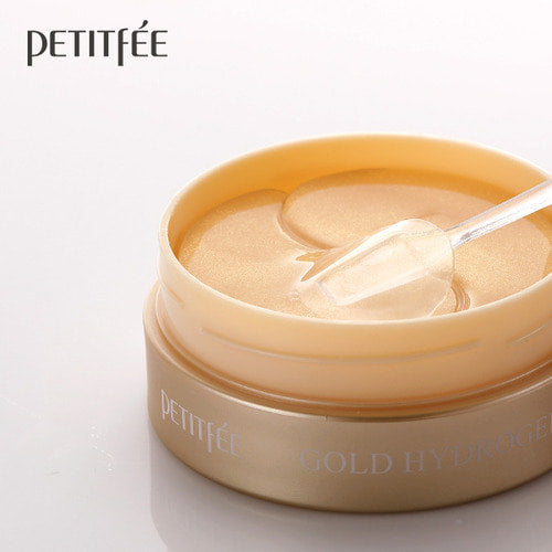 Petitfee Gold Hydrogel Eye Patch 60ea – open jar with eye patch texture
