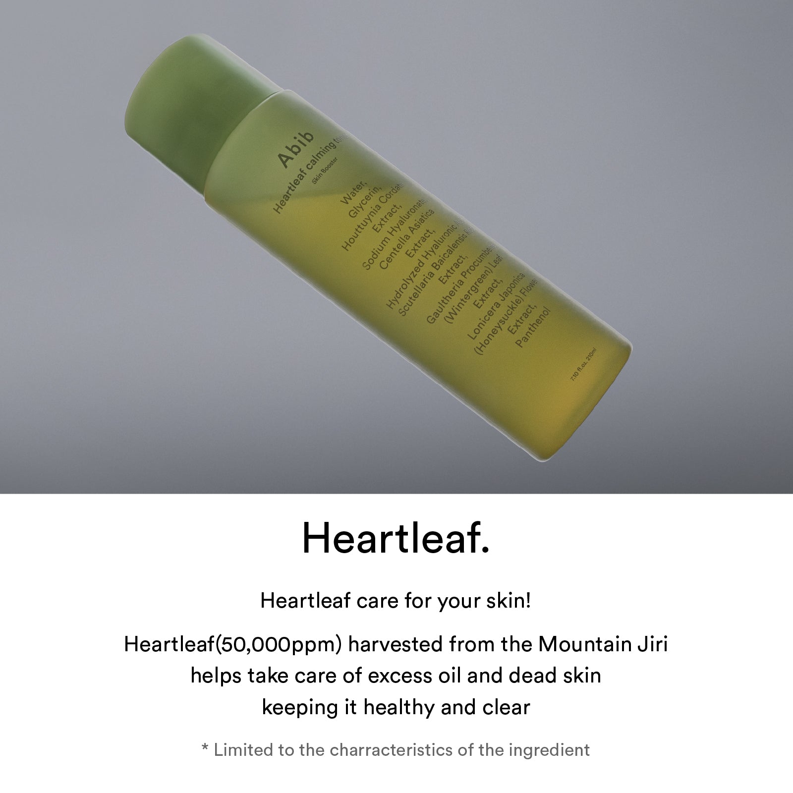 Abib Heartleaf Calming Toner Skin Booster 200ml 3
