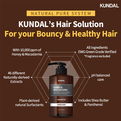 Kundal Honey & Macadamia Nature Shampoo 500ml 3