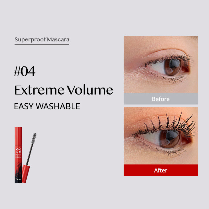 CLIO Kill Lash Superproof Mascara - Extreme Volume