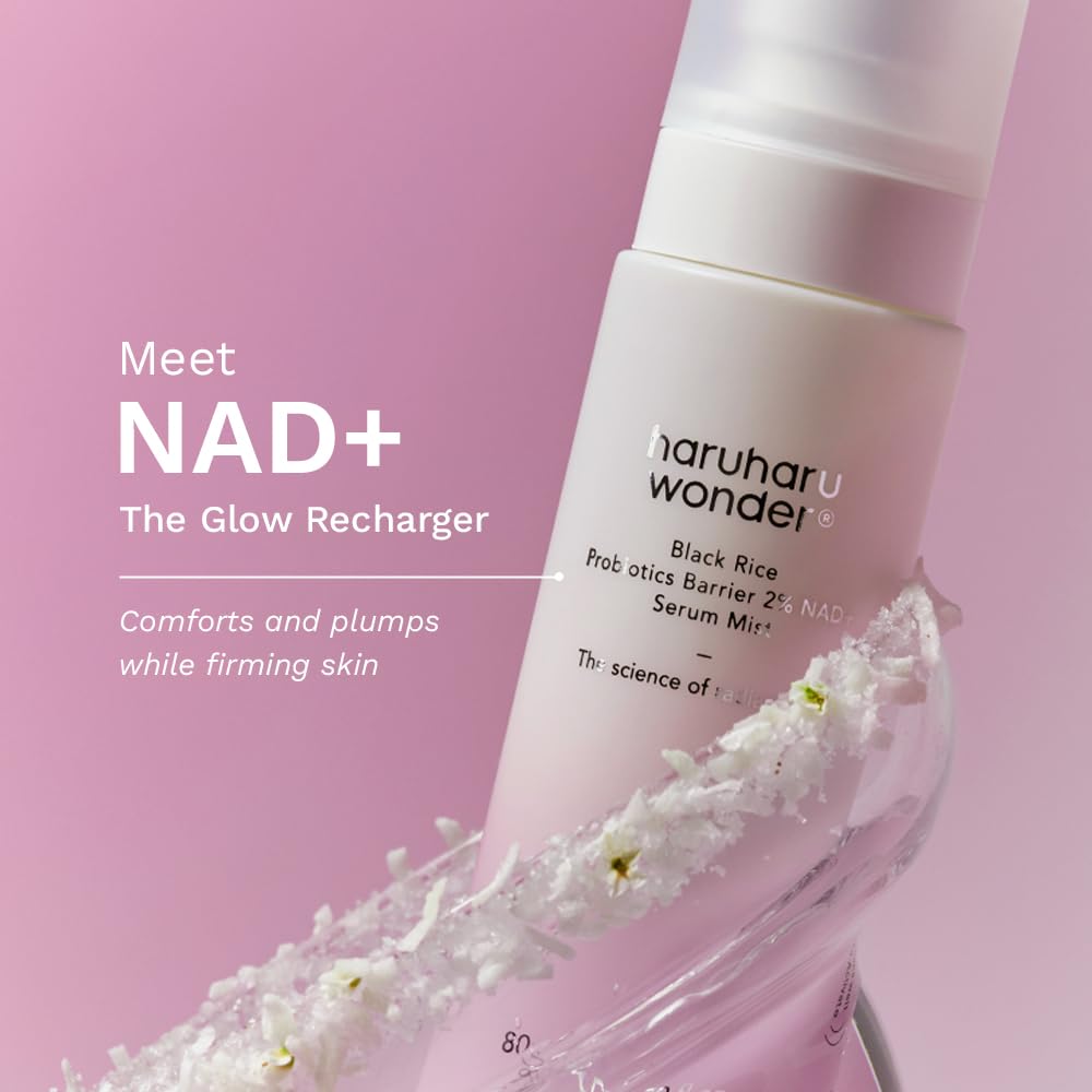 Haruharu Wonder Black Rice Probiotics Barrier NAD+ Serum Mist 80ml 4