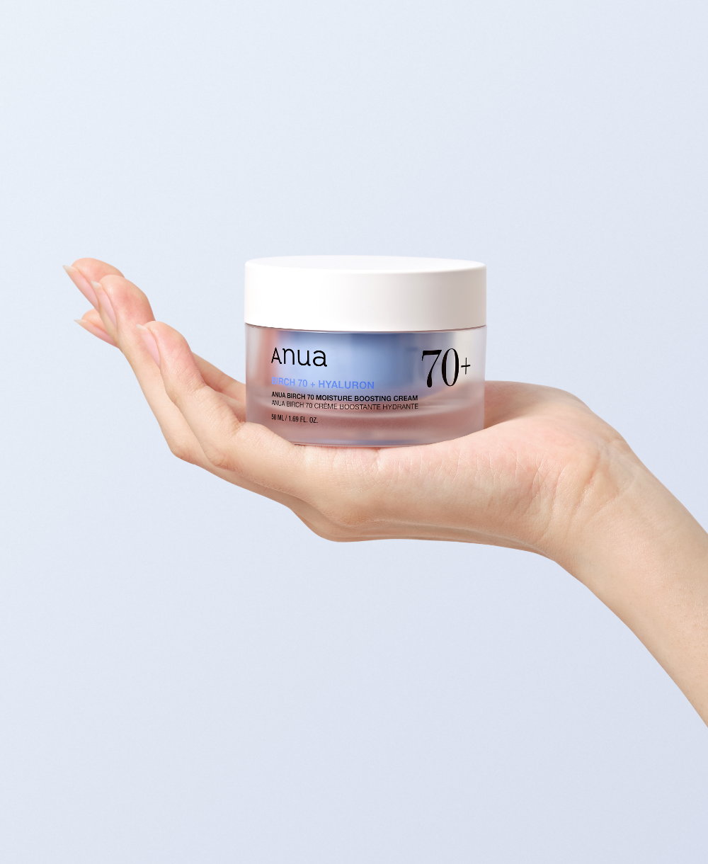Anua Birch Moisture Boosting Cream 50ml – cream jar in hand