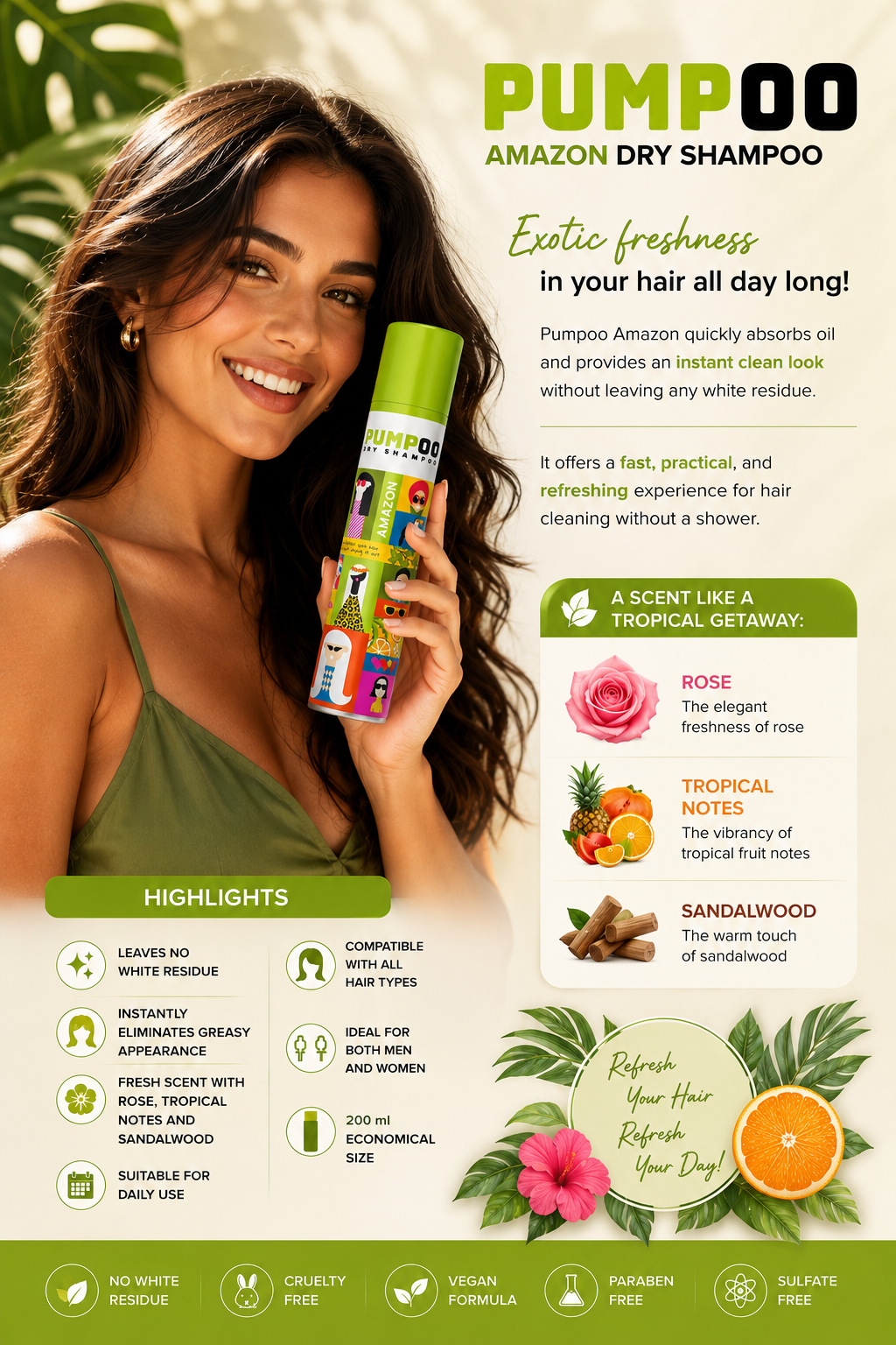 Pumpoo Amazon Dry Shampoo