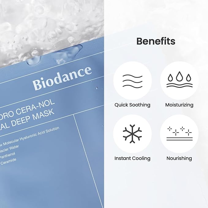 Biodance Hydro Cera-nol Real Deep Mask 1Box (34g*4ea) 3