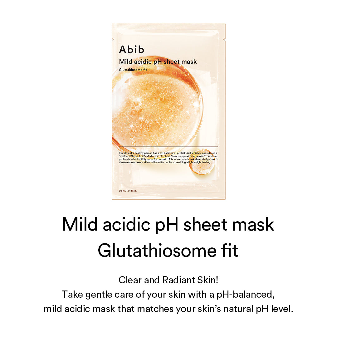 Abib Mild Acidic pH Sheet Mask Glutathiosome Fit 30ml (1ea) 2
