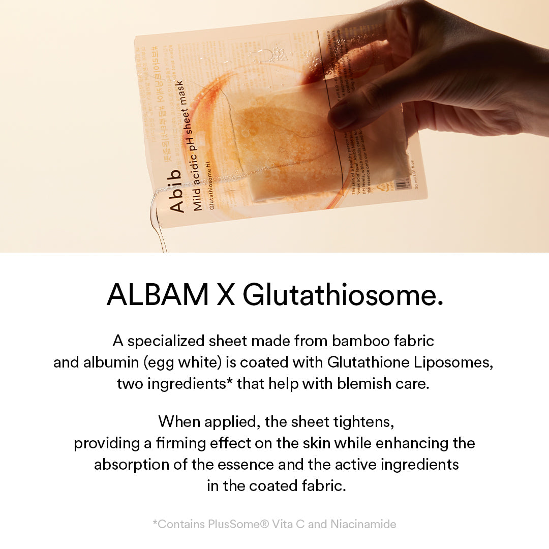Abib Mild Acidic pH Sheet Mask Glutathiosome Fit 30ml (1ea) 3