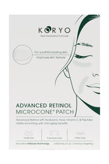KORYO Advanced Retinol Microcone Patch box, 6 patches for under-eye, forehead and smile lines