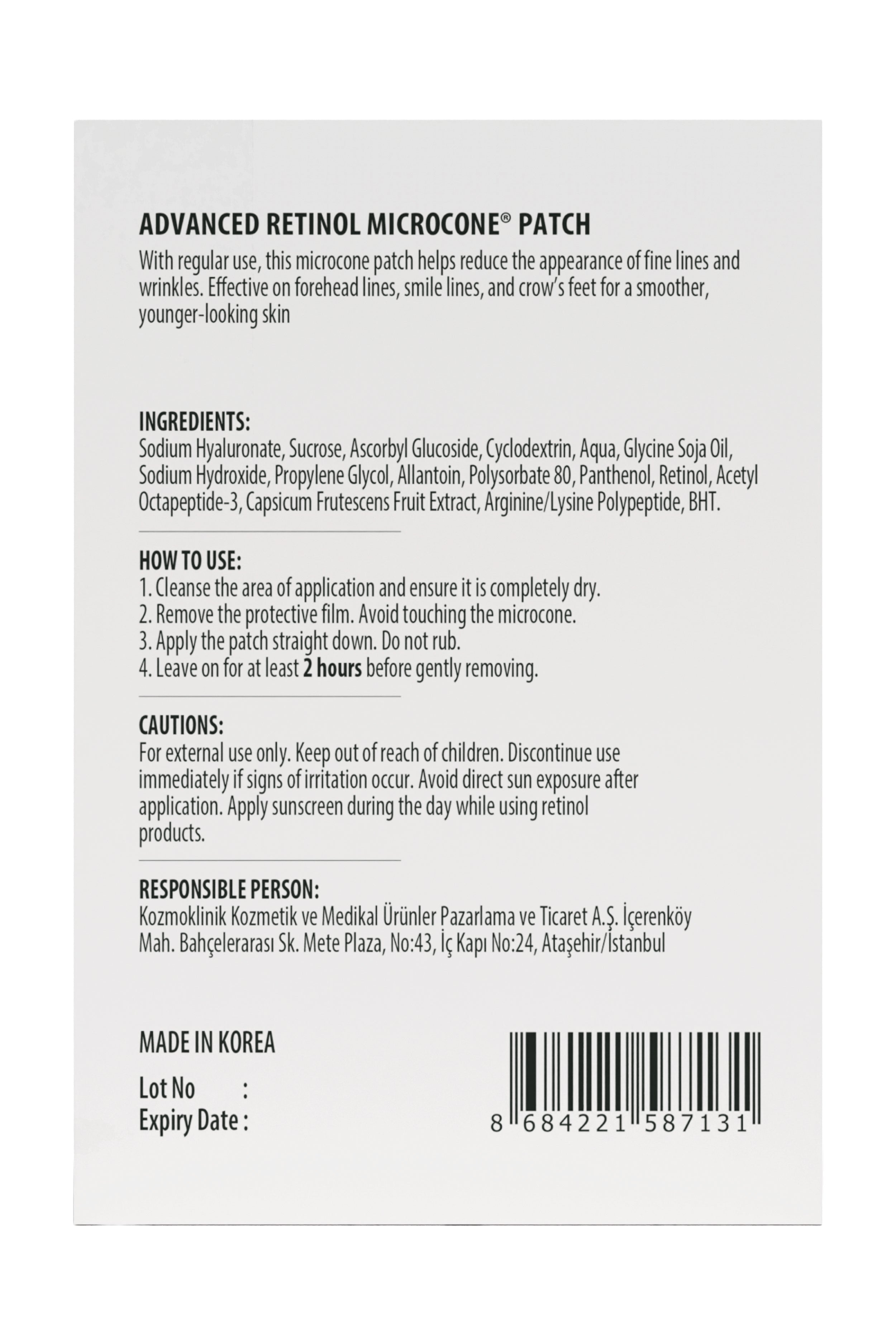 KORYO Advanced Retinol Microcone Patch