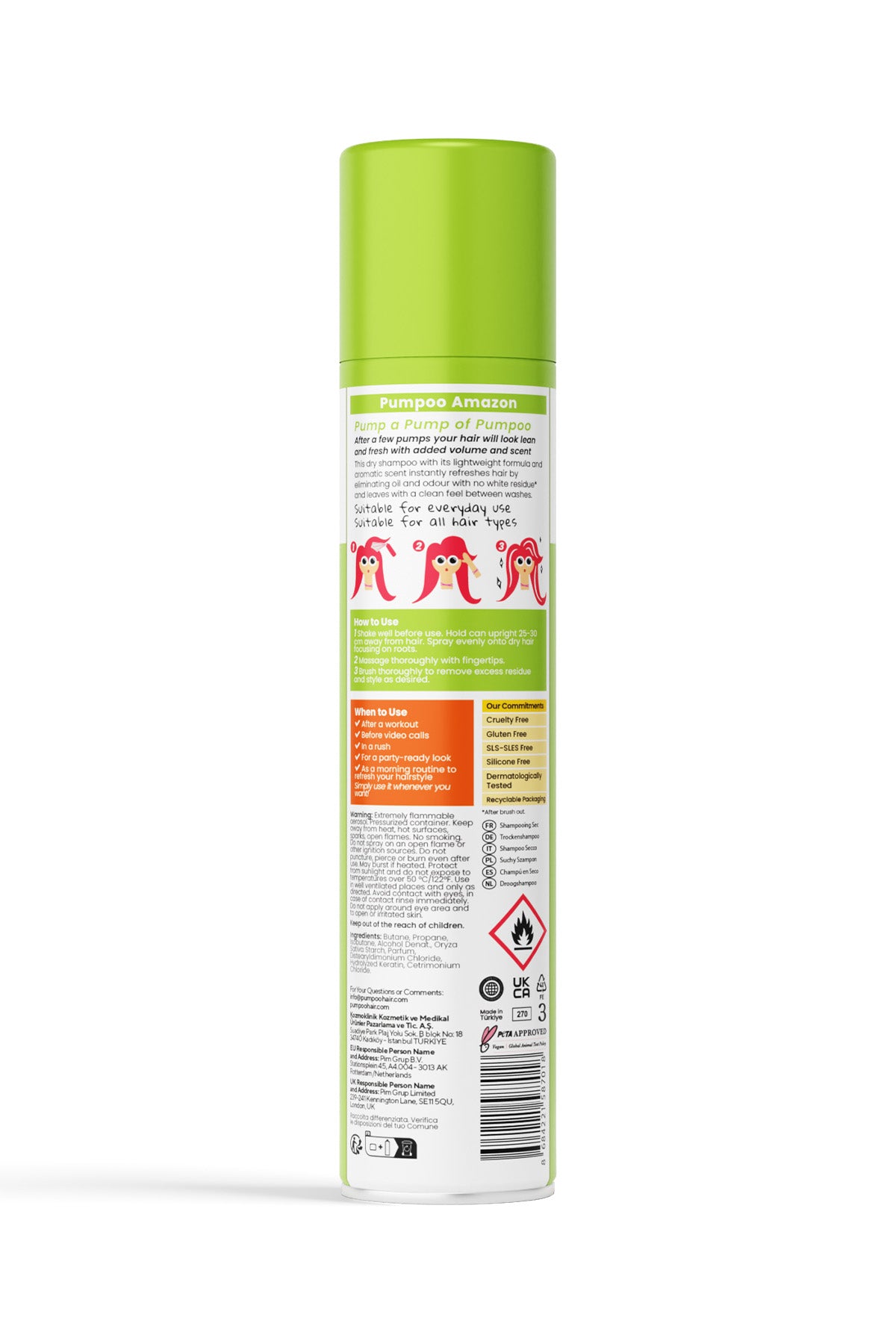 Pumpoo Amazon Dry Shampoo