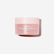 Abib PDRN Collagen Overnight Mask Firming Jelly 80ml pink jar on a light grey background