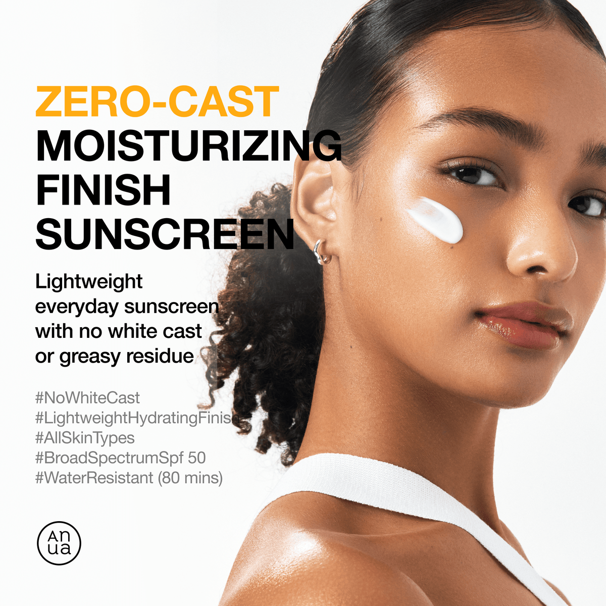 Anua Zero-Cast Moisturizing Finish Sunscreen 50ml 3