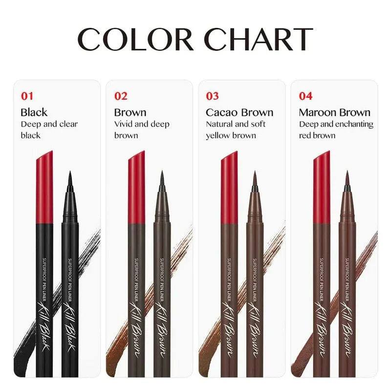 CLIO Superproof Pen Liner Kill Brown 02 Brown 4