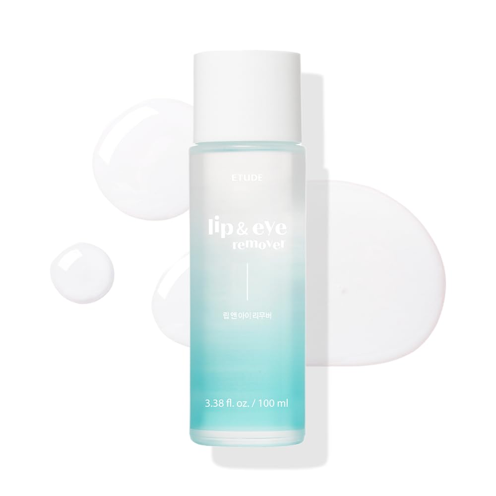 Etude Lip & Eye Remover 100ml clear gradient bottle with white cap on a white background