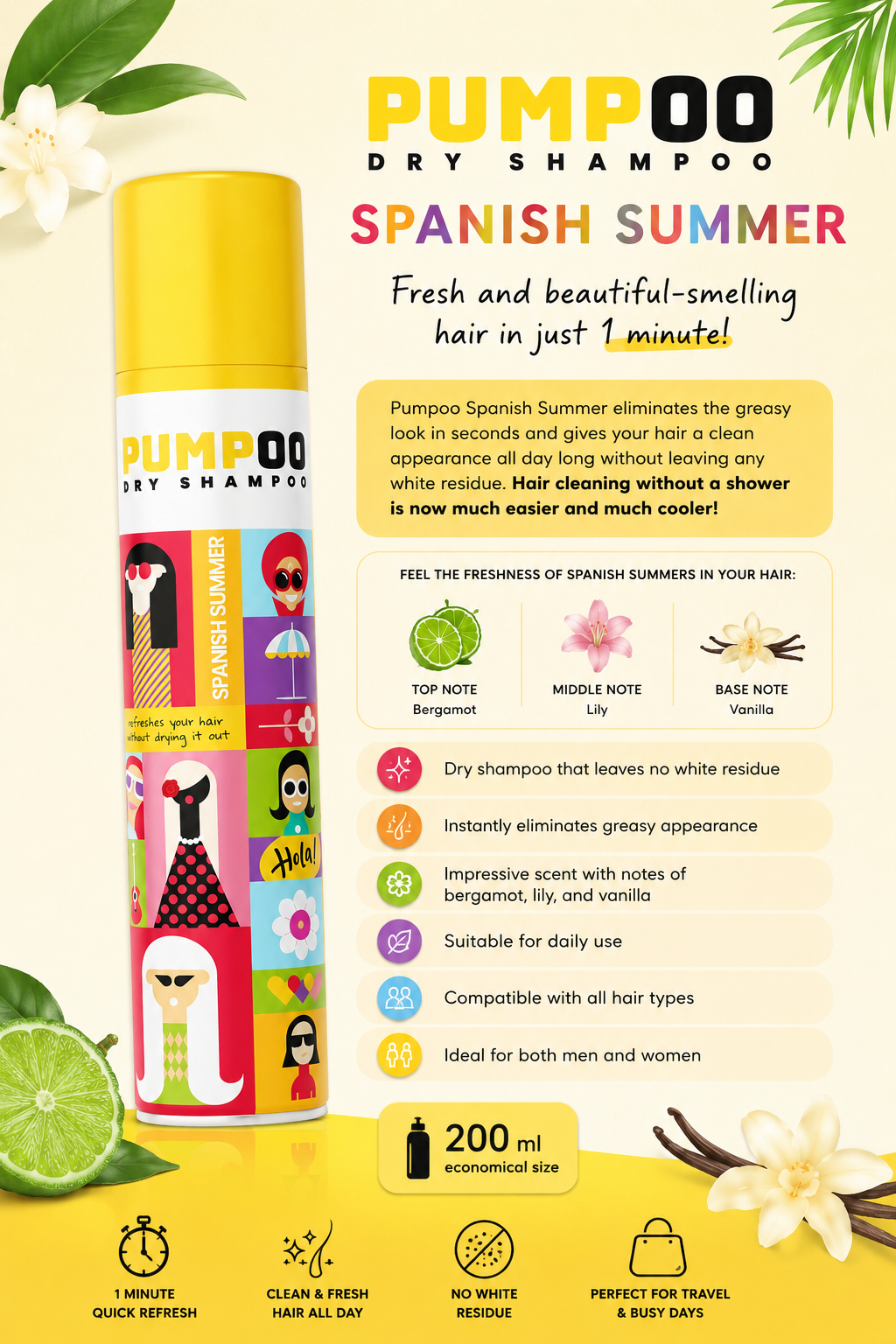 Pumpoo Spanish Summer Dry Shampoo