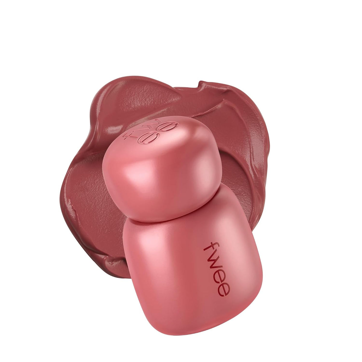 FWEE Rose Obsession Stay-Fit Lip Tint MN03 Dried Rose bottle with soft matte dusty rose swatch