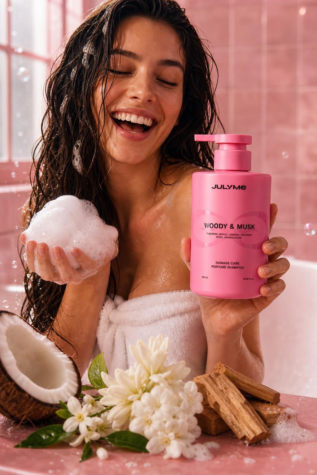 Julyme Damage Care Perfume Shampoo Woody & Musk