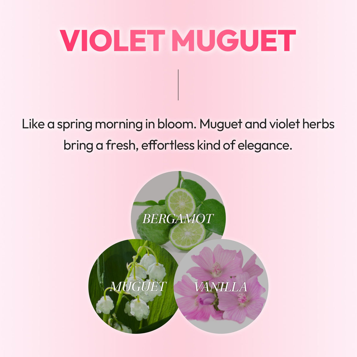 Kundal Protein Bonding Hair Mist Serum Violet Muguet scent notes: bergamot, muguet and vanilla