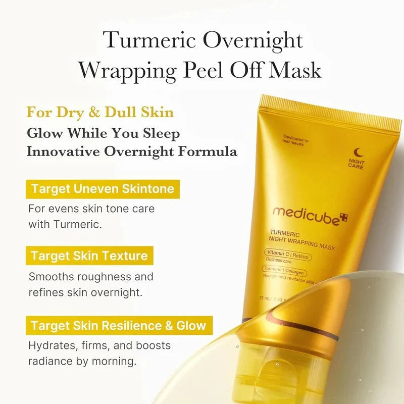 Medicube Kojic Acid Turmeric Night Wrapping Mask 75ml 2.0 5