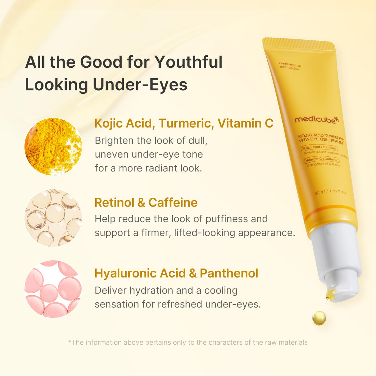 Medicube Kojic Acid Turmeric Vita Eye Gel Serum 30ml 2