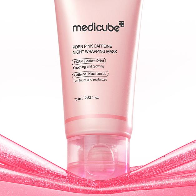 Medicube PDRN Pink Caffeine Night Wrapping Mask 75ml 2