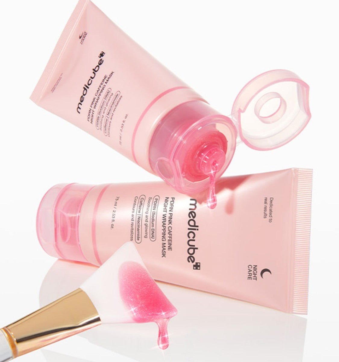 Medicube PDRN Pink Caffeine Night Wrapping Mask 75ml 3