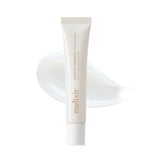 Melixir Vegan Lip Treatment 0 Glass cream tube with a clear glossy balm swatch