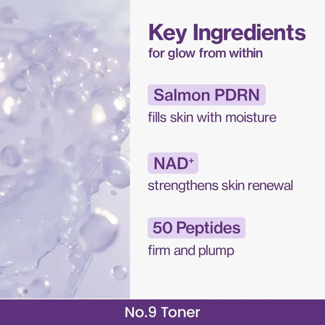 Numbuzin No.9 NAD PDRN Glow Boosting Toner 150ml 5