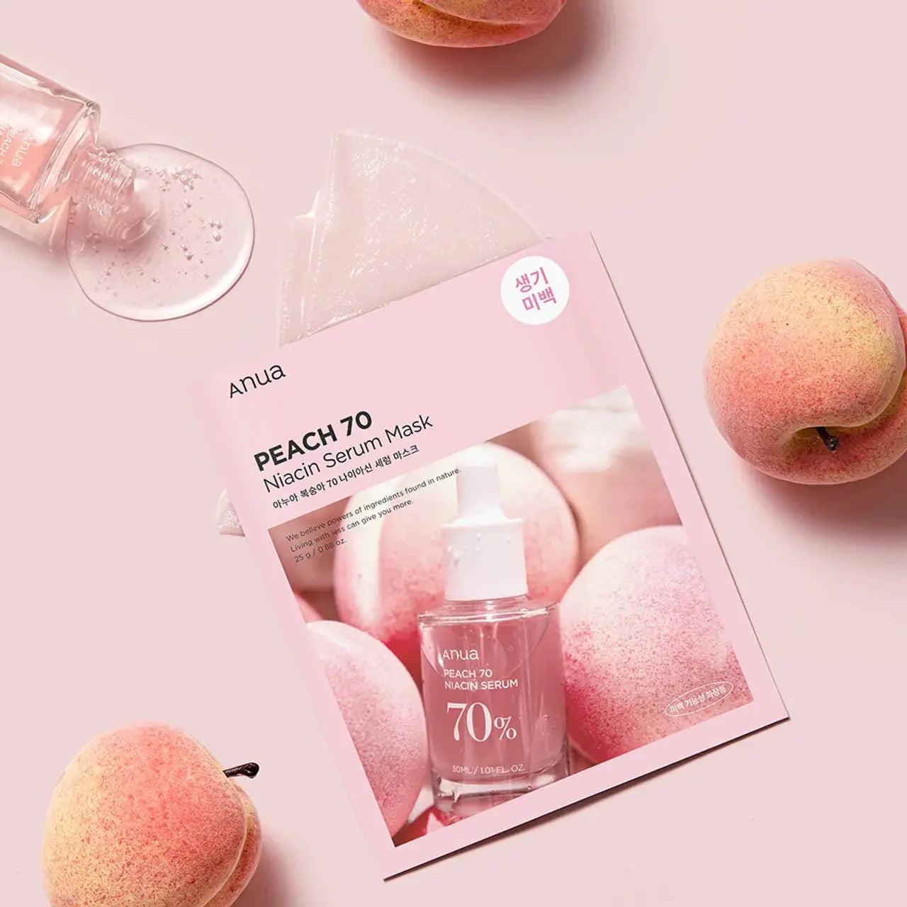 Anua Peach Niacin Serum Mask 25ml (1ea) 4
