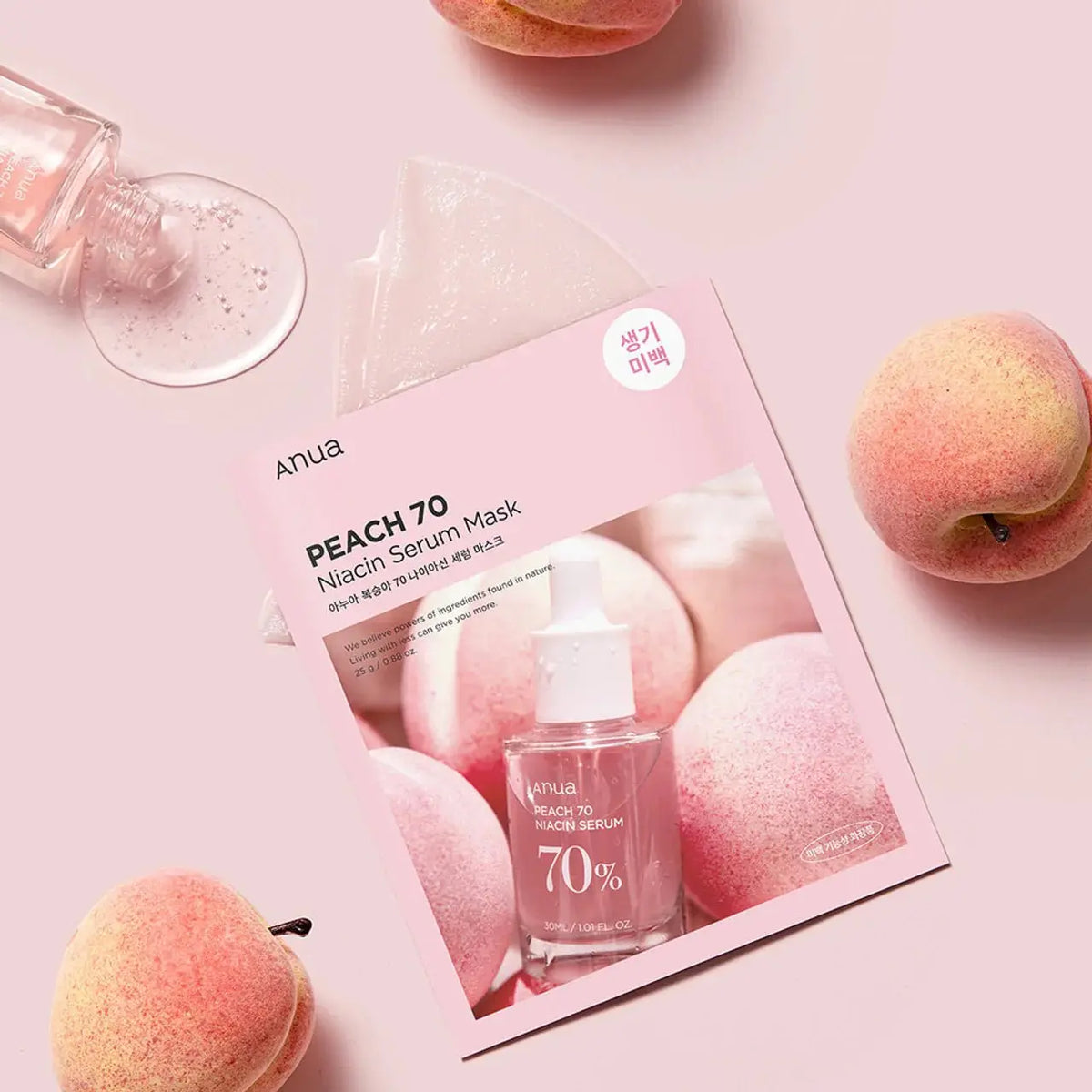 Anua Peach Niacin Serum Mask 25ml (1ea) 4