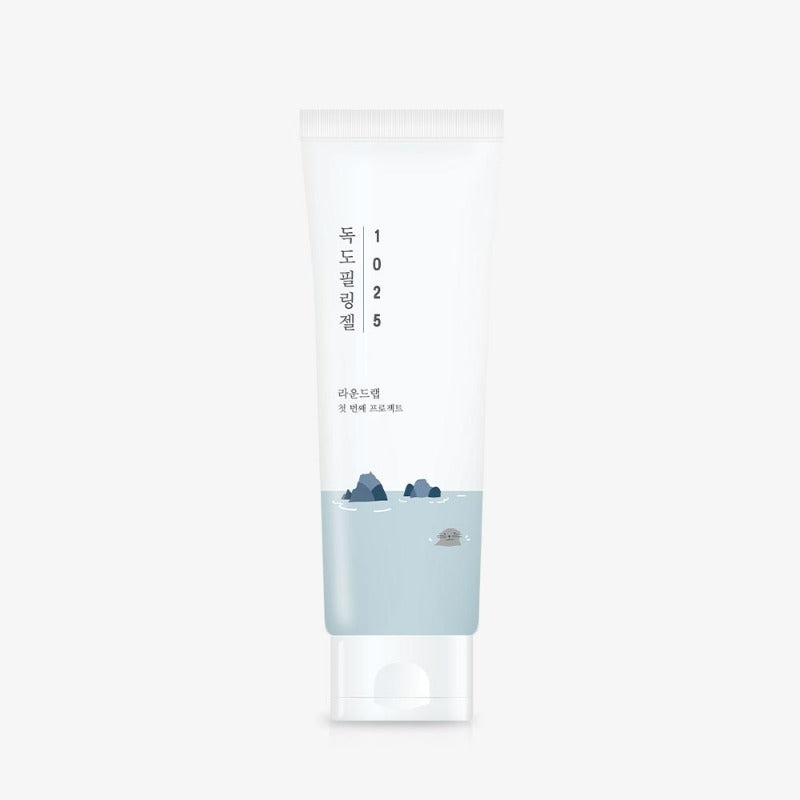 Round Lab 1025 Dokdo Peeling Gel 120ml tube on a plain light background