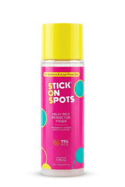 S.O.S Milky Rice Perfector Toner, hot pink 250 ml bottle with yellow cap, 71% rice