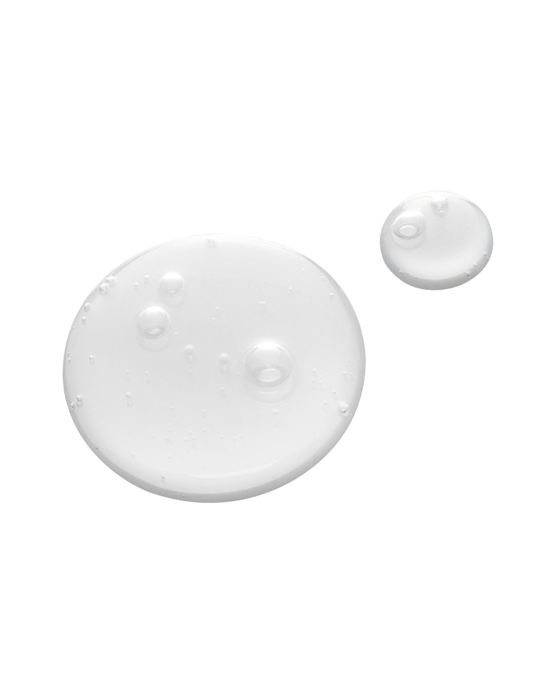 Tocobo AHA BHA Lemon Toner texture: clear watery toner drops on a white background