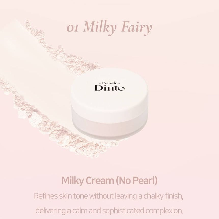 Dinto Prelude Fairy Dust Loose Powder – 01 Milky Fairy