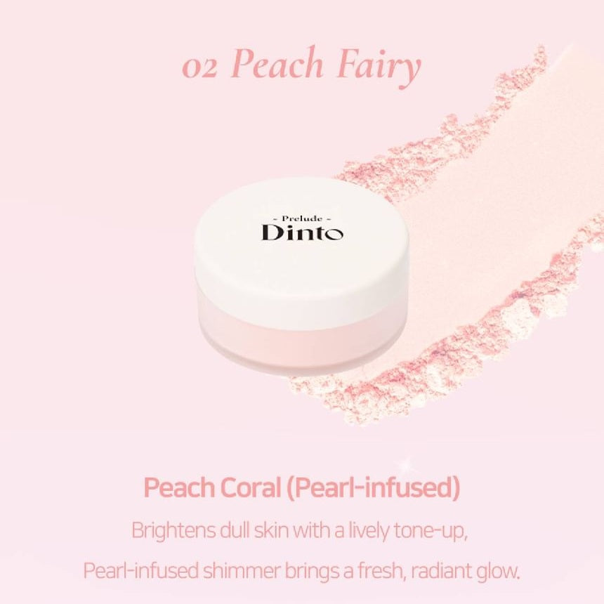 Dinto Prelude Fairy Dust Loose Powder – 02 Peach Fairy